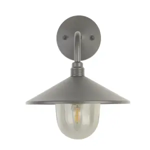 Lighting Collection Wells Sime - Outdoor Wall Light Grey