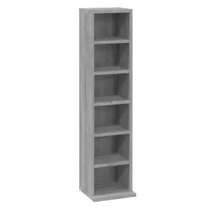 vidaXL CD Cabinet Grey Sonoma 21x20x88 cm Engineered Wood