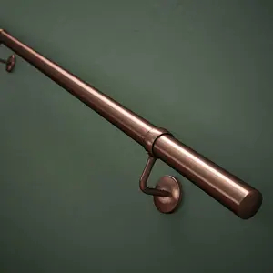 Rothley Antique Copper Stair Hand Rail Kit 2.4M