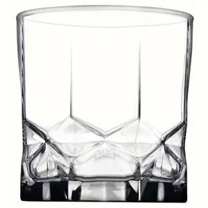 URBNLIVING 9cm Height 325ml Whisky Tumbler Drinking Glass Set of 6