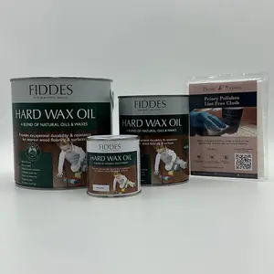 Fiddes Hard Wax Oil, Natural 1L + Free Priory Free Cloth