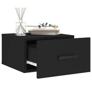 Berkfield Wall-mounted Bedside Cabinets 2 pcs Black 35x35x20 cm