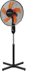 Belaco 16" Stand Fan - 5 Blade - Black / Orange