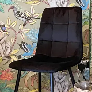 Eyre Upholstered Dining Chair Black