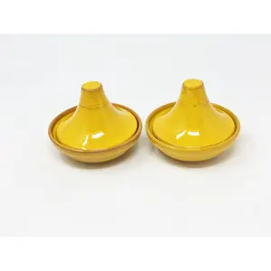 Selena - Mini Tagine Dip Dish - Blue - Set of 2 (Set of 2) Yellow