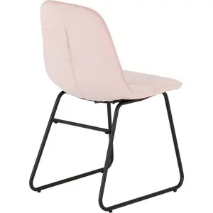 Mizer Upholstered Dining Chair (Set of 2) Baby Pink