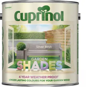 Cuprinol Garden shades Silver birch Matt Multi-surface Exterior Wood paint, 2.5L Tin