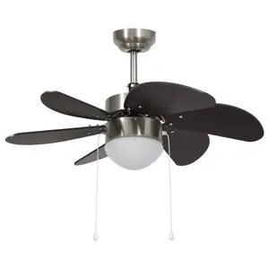 Dornan 76cm Ceiling Fan with Light Kit Black