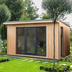 Forest Garden Xtend 11x13 ft with Single door & 1 window Pent Garden office (H)2500mm x (W)4040mm