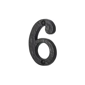 76mm No.4366 Old Hill Ironworks Door Numerals (Number 6)