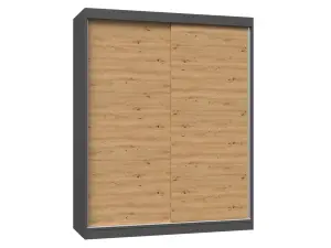 IGA 160 Wardrobe Anthracite Artisan Oak