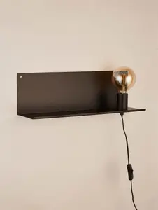 SIMPLY AND STYLISH BLACK SHELF LIGHT