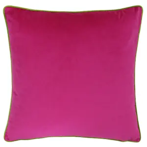 Paoletti Meridian Velvet Piped Polyester Filled Cushion