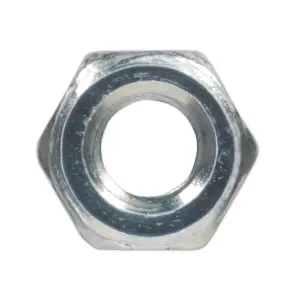 Sealey Steel Nut M4 Zinc DIN 934 Pack of 100 Pieces Metric Hex With Bag SN4