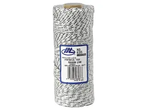 Durable Marshalltown M635 Bonded Nylon Mason's Line - 152M Flecked White for Construction and Landscaping