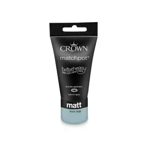 Crown Breatheasy Duck egg Matt Emulsion paint, 40ml