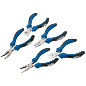 Draper Soft Grip Mini Pliers Set 5 Piece 12544