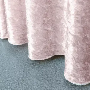 Diamond Velvet Round Tablecloth, Rose Pink , 70 Inch