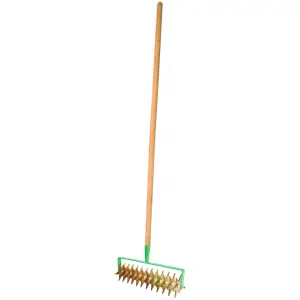 Cultivator, Rotary Hand Soil Scarifier Cultivator with Handle, 41 cm / 16 in Wide, Gardening and Farming Tool