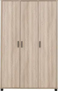 Oliver 3 Door Wardrobe Light Oak Effect