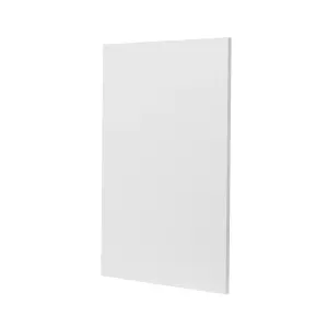 GoodHome Alpinia Matt ivory painted wood effect shaker Standard End support panel (H)870mm (W)590mm