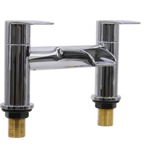 SunDaze Waterfall Bath Filler Mixer Tap Chrome Bathroom Lever Faucet