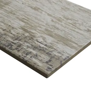 Colours Worn wood Natural Matt Wood effect Textured Porcelain Indoor Wall & floor Tile, Pack of 11, (L)600mm (W)150mm