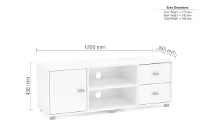 Birlea Covent TV Unit In White