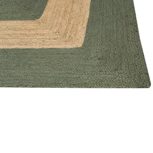 Jute Area Rug 300 x 400 cm Green KARAKUYU