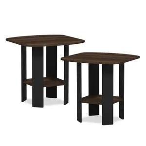 Alastair Side Table (Set of 2) Black / Columbia Walnut