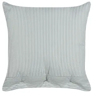 Set of 2 Cushions SEBRINE 45 x 45 cm Striped Mint Green