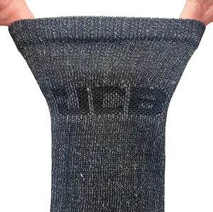 JCB JCBX000097 4 Pack Action Double Reinforced Work Boot Socks Grey Size 6-11