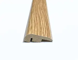 Laminate Wood Flooring MDF End Edge Threshold Trim Long 2.4m Length Strip - Louisiana Oak