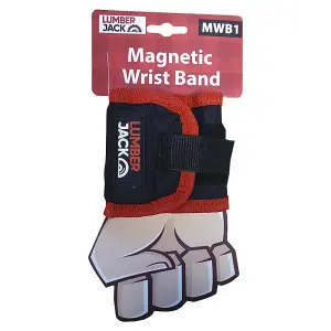 Lumberjack Magnetic Wristband Best DIY Gift, Easily Fit 8-12 Screws, Nails, Wrenches, Drill Bits, Gadgets for Men, Gifts for Dad