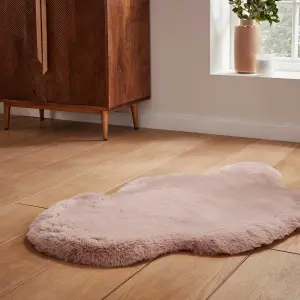 Rose Plain Shaggy Luxurious , Modern Rug for Living Room and Bedroom-60cm X 180cm