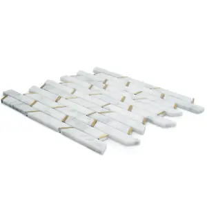 MONACO WHITE MOSAIC TILE SHEET