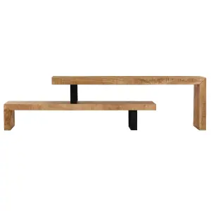 Berkfield TV Stand Solid Mango Wood