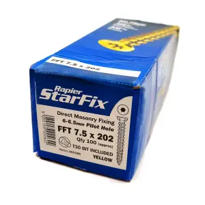 Rapierstar StarFix FFT Masonry Screw (100 Pack) - 202mm