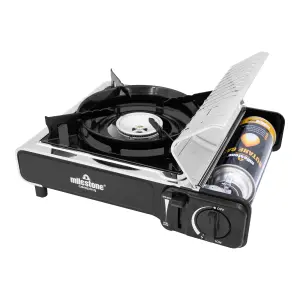 Milestone Camping Stainless Steel Gas Powered Camping Stove