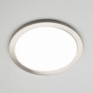 Litecraft Satin Nickel Magnetic Bezel For 24W Darly Bathroom Flush Ceiling Light