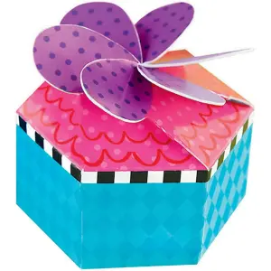 Amscan Mad Tea Party Gift Box (Pack of 12) Multicoloured (One Size)