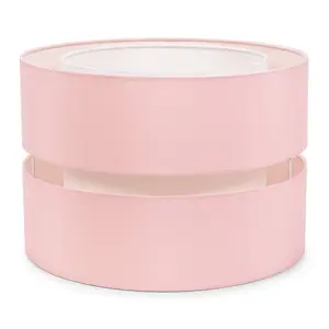 ValueLights Sophia Large Easy Fit Ceiling Light Shade 2 Tier Pendant Drum Lampshade - Blush Pink - Bulb Included