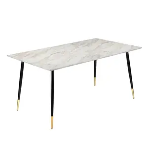 Arianna Metal Base Dining Table H76 x L120 x W80cm