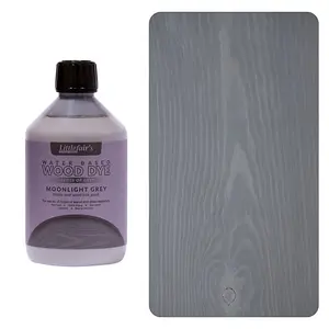 Littlefair's - Indoor & Outdoor Wood Stain - Moonlight Grey - 500ml