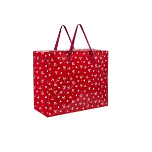 3 Large Christmas Storage Bags Zip Up Gift Bag With Handles Decoration Bags