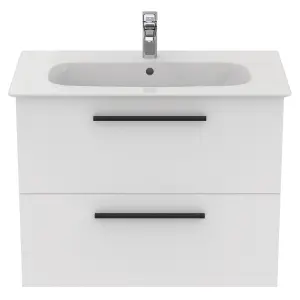 Ideal Standard i.life A Standard Matt White Wall-mounted Bathroom Vanity unit (H) 630mm (W) 800mm