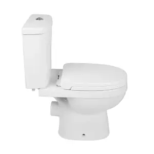 SunDaze Contemporary Bathroom WC Close Coupled Toilet Pan with Soft Close Seat Cistern