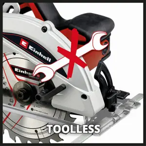 Einhell Handheld Circular Saw 190mm 1410W LED Work Light Dust Extraction TE-CS 1410