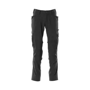 Mascot Accelerate Stretch Trousers with Kneepad Pockets - Black   (31.5) (Leg Length - Long)