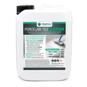 Smartseal Porcelain Tile Cleaner, Ultimate Porcelain Cleaner, for Patios, Drives and Indoor Porcelain Tiles, 5L